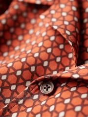 Superdry Red Short Sleeve Revere 70s Shirt - Image 5 of 6