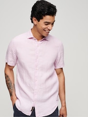 Superdry Pink Studios Casual Short Sleeved Shirt - Image 1 of 4