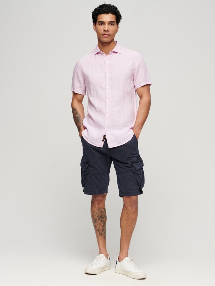 Superdry Pink Studios Casual Short Sleeved Shirt - Image 2 of 4