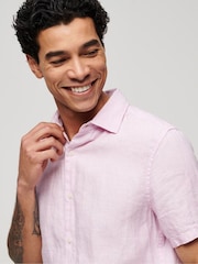 Superdry Pink Studios Casual Short Sleeved Shirt - Image 3 of 4