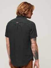 Schwarz - Superdry Studios Legeres Kurzarmhemd - Bild 2 von 7