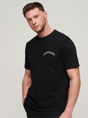 Superdry Black Tattoo Graphic Loose T- Shirt - Image 1 of 7