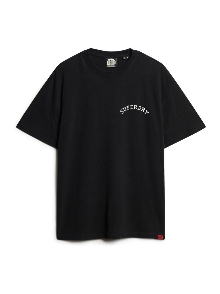Superdry Black Tattoo Graphic Loose T- Shirt - Image 4 of 7