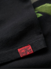 Superdry Black Tattoo Graphic Loose T- Shirt - Image 7 of 7