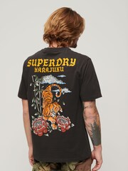 Superdry Brown 100% Cotton Tattoo Graphic Loose T-Shirt - Image 2 of 7