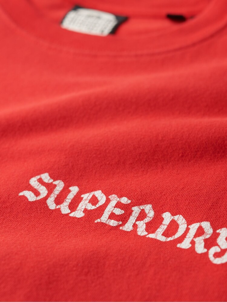rdeča - Superdry 100% Cotton Tattoo Graphic ohlapen; širok; s širokimi hlačnicami majica - Slika 6 iz 6 rdeča - Superdry 100% Cotton Tattoo Graphic ohlapen; širok; s širokimi hlačnicami majica - Slika 6 iz 6