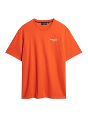Superdry Orange Luxury Sport Loose T-Shirt - Image 4 of 8