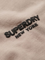 Superdry Brown 100% Cotton Luxury Sport Loose T-Shirt - Image 4 of 5