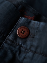 Superdry Blue 100% Cotton International Chino Trousers - Image 5 of 6