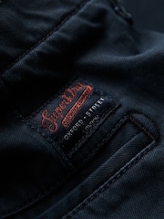 Superdry Blue 100% Cotton International Chino Trousers - Image 6 of 6