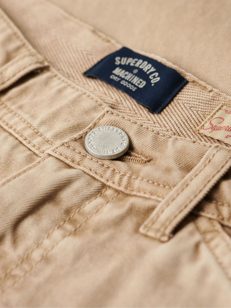 Superdry Brown Work 5 Pocket Joggers - Image 7 of 7 Superdry Brown Work 5 Pocket Joggers - Image 7 of 7