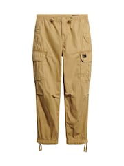 Superdry Light Khaki Baggy Parachute 100% Cotton Trousers - Image 5 of 7