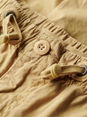 Superdry Light Khaki Baggy Parachute 100% Cotton Trousers - Image 6 of 7