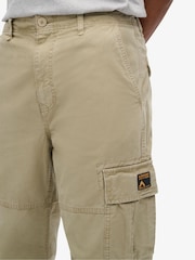 Superdry Brown Baggy Cargo 100% Cotton Trousers - Image 4 of 7