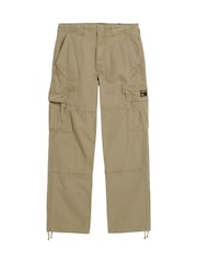 Superdry Brown Baggy Cargo 100% Cotton Trousers - Image 5 of 7