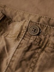 Superdry Tan 100% Cotton Baggy Cargo Trousers - Image 5 of 5
