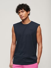Superdry Basic-Tanktop mit Logo aus 100 % Baumwolle - Bild 1 von 6