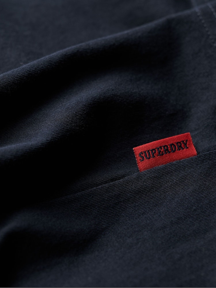 Superdry Blue 100% Cotton Essential Logo Tank - Image 5 of 6