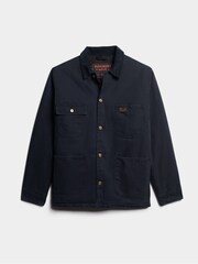 Superdry Eclipse Navy Surplus 4 Pocket Chore Jacket - Image 2 of 4