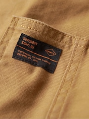 Superdry Brown Surplus 4 Pocket Chore 100% Cotton Jacket - Image 8 of 8