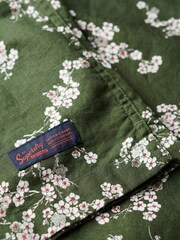 Superdry Green Short Sleeved Beach Shirt - Image 7 of 8