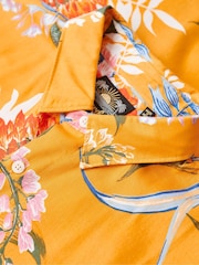 Superdry Yellow Short Sleeve Hawaiian Printed Shirt - Image 8 of 9