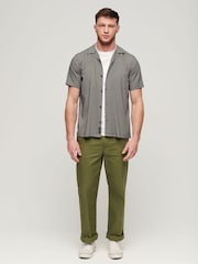 Superdry Black Short Sleeve Revere 70s Shirt - Image 2 of 6