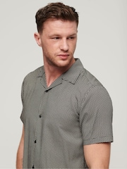 Superdry Black Short Sleeve Revere 70s Shirt - Image 3 of 6
