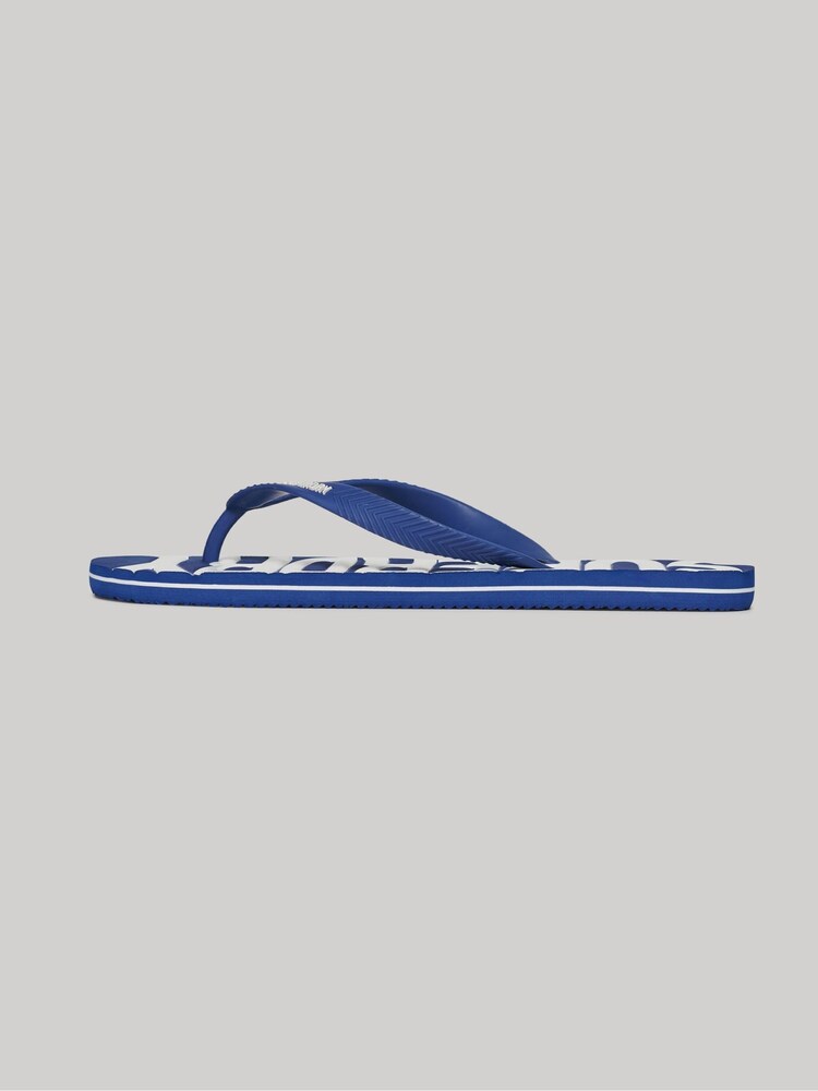 Superdry Blue Vintage Vegan Flip Flops - Image 2 of 4