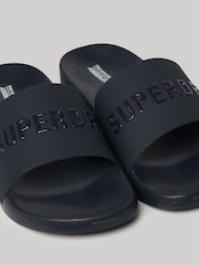 Superdry Blue Logo Vegan Pool Sliders - Image 5 of 8