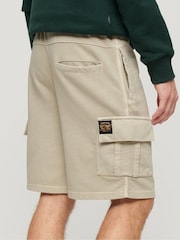 Superdry Brown Light Contrast Stitch Cargo Shorts - Image 1 of 7