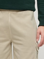 Superdry Brown Light Contrast Stitch Cargo Shorts - Image 3 of 7