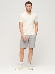 Superdry Grey Drawstring Linen Shorts - Image 3 of 4