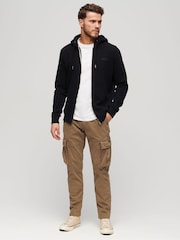 Superdry Brown 100% Cotton Core Cargo Trousers - Image 3 of 7