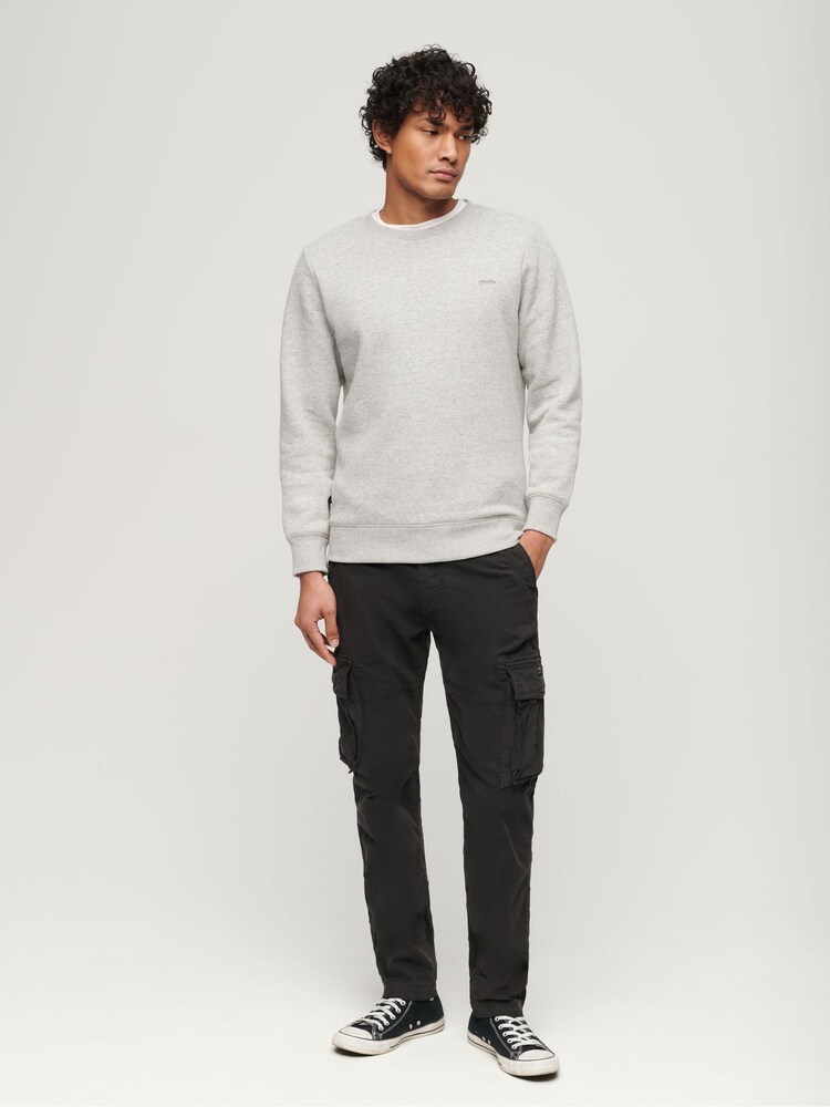 Superdry Black 100% Cotton Core Cargo Trousers - Image 2 of 5