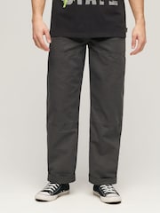 Superdry Grey Carpenter Trousers - Image 1 of 5
