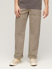 Superdry Brown Carpenter Trousers - Image 1 of 5