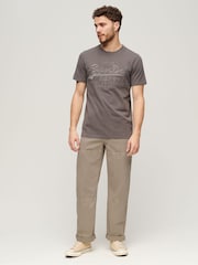 Superdry Brown Carpenter Trousers - Image 3 of 5