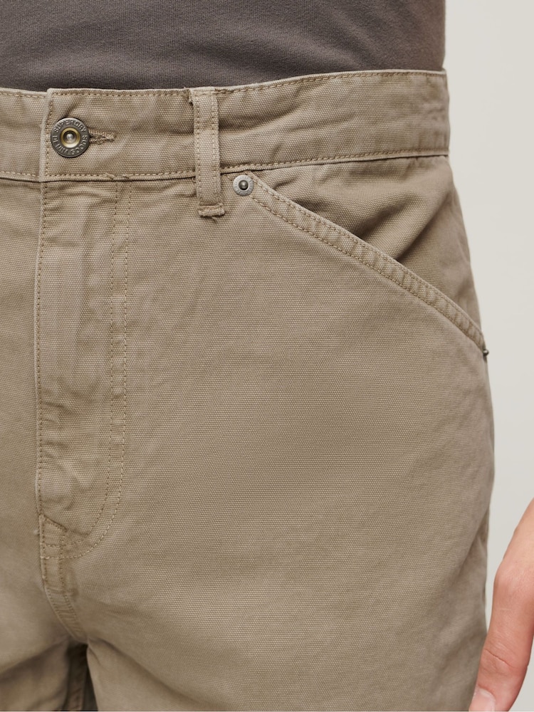 Superdry Brown Carpenter Trousers - Image 5 of 5