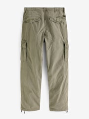 Superdry Green Baggy Cargo 100% Cotton Trousers - Image 2 of 5