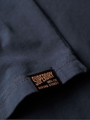 Superdry Blue Classic VL Heritage 100% Cotton Vest - Image 5 of 6
