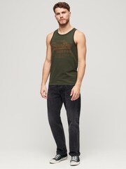 Superdry Green Classic Heritage 100% Cotton Vest - Image 2 of 6