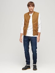 Superdry Brown SURPLUS WORKWEAR VEST - Image 2 of 6