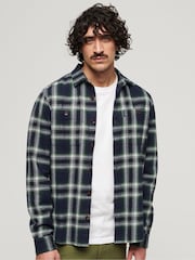 Superdry Blue Vintage Check Shirt - Image 1 of 6