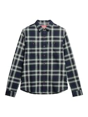 Superdry Blue Vintage Check Shirt - Image 4 of 6