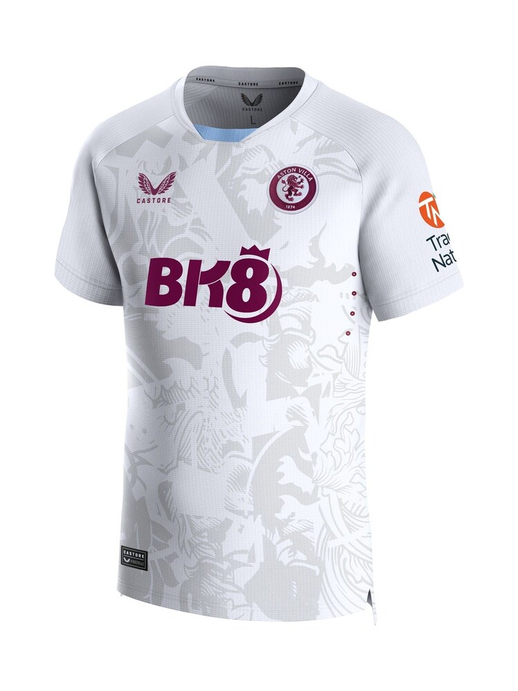 Fanatics Aston Villa Away Pro White Shirt 2023-24 - Image 2 of 3
