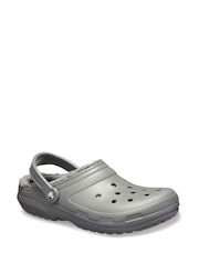 Crocs Grey Classic Lined Clogs - Image 2 of 6