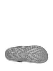 Crocs Grey Classic Lined Clogs - Image 4 of 6