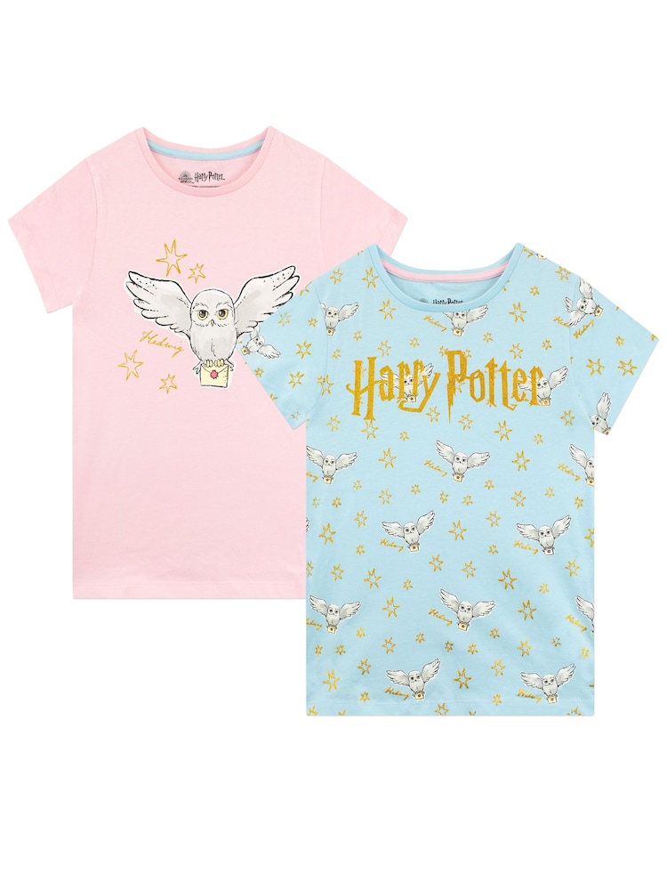 Character 100% Cotton Harry Potter T-Shirt 2 Pack - صورة 1 من 5