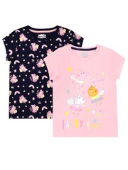 Character Pink Peppa Pig T-Shirt 2 Pack - Image 1 of 5